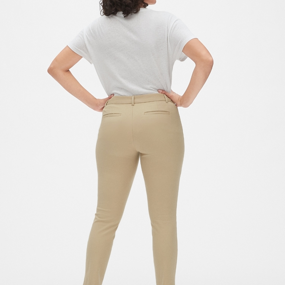 Gap Ankle Skinny Pants Beige Size 10 - Picture 2 of 6